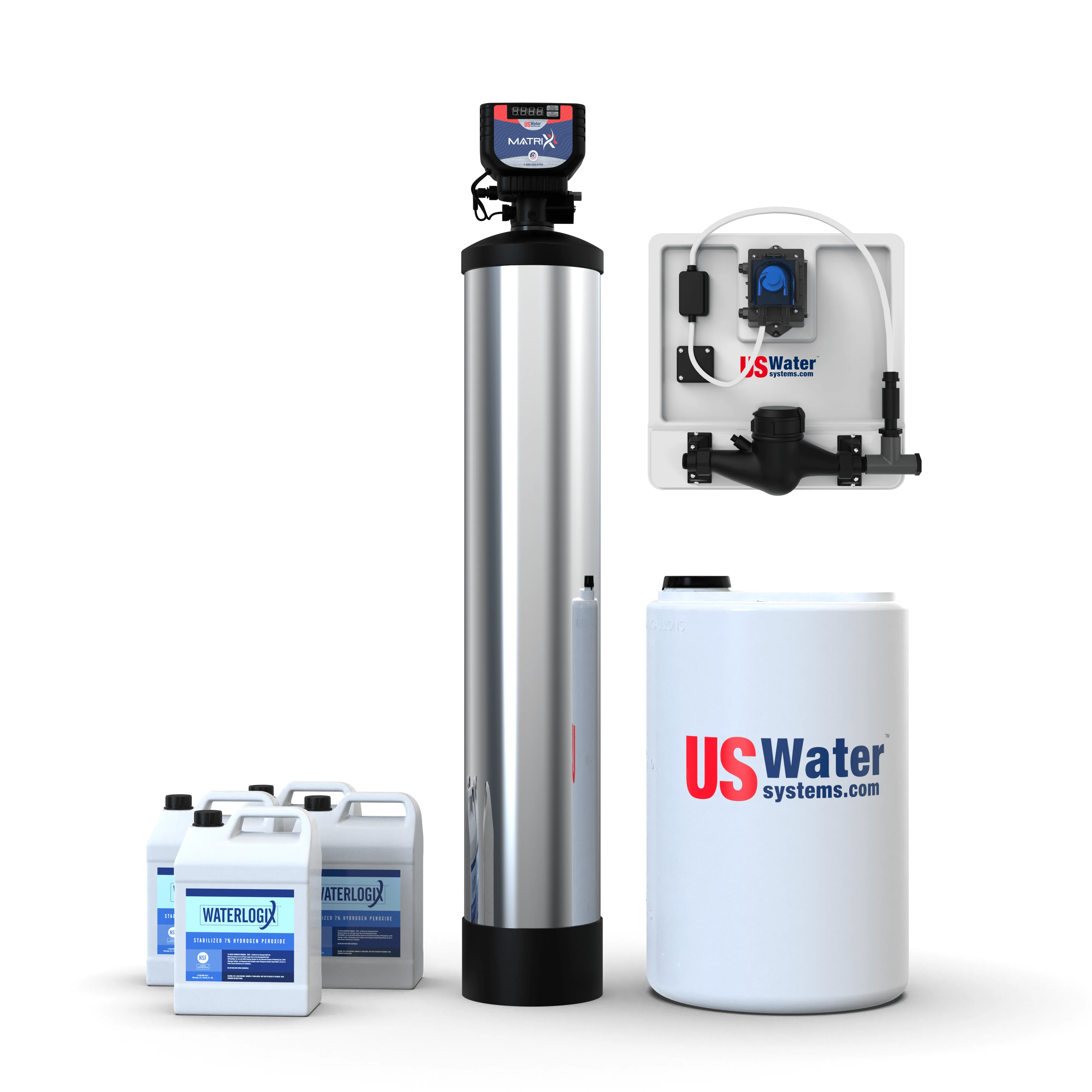 US Water Systems Matrixx InFusion peroxide injection system for high sulfur well water